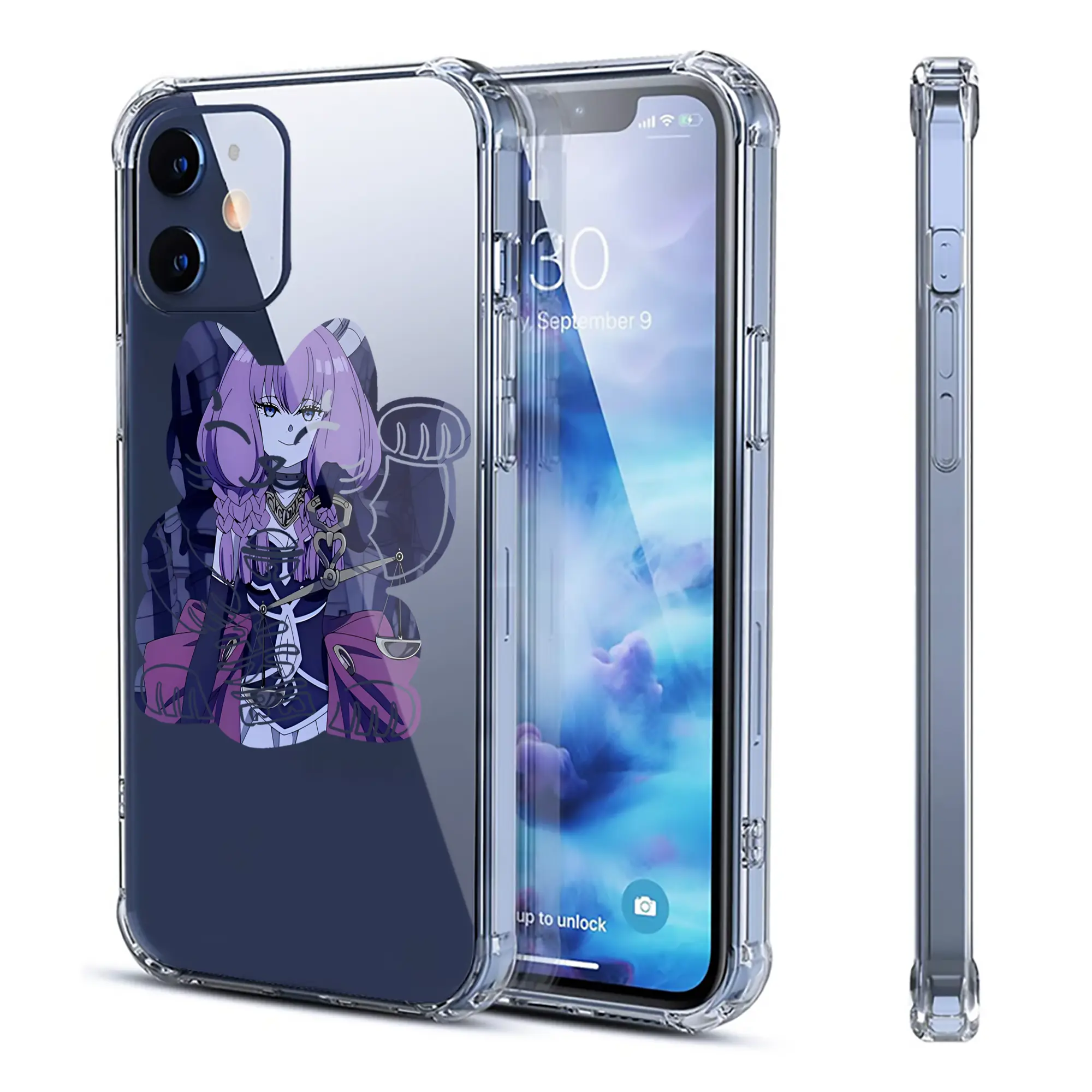 葬送のフリーレン（Frieren） グッズ,アウラ（Aura） - IPhone 12シリーズ対応 ・ 透明スマホケース ・ クリアソフトケース ・ TPU素材 ・ 耐衝撃 ・ 高密着 ・ 防汚 防指紋 ・ 簡単着脱